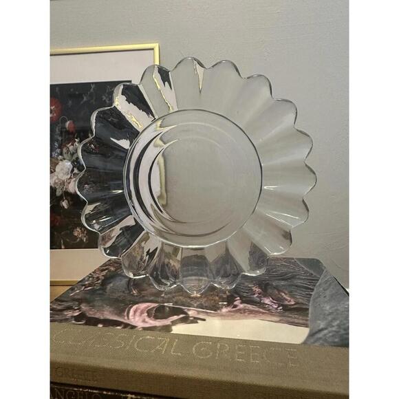 Heisey Other - Heisey Crystolite Clear Pressed Glass Plate 8” Catch All Or Serving